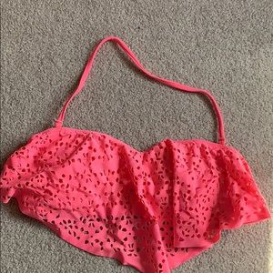 Ruffle Pink Bikini Top